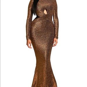 Shiny glitter mesh dress size medium